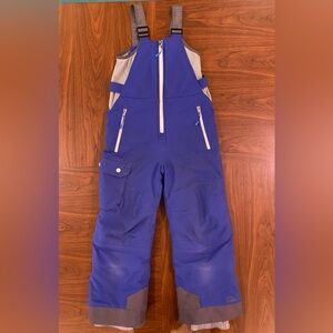 L.L. Bean Royal Blue/Purple Ski Bibs Size 8